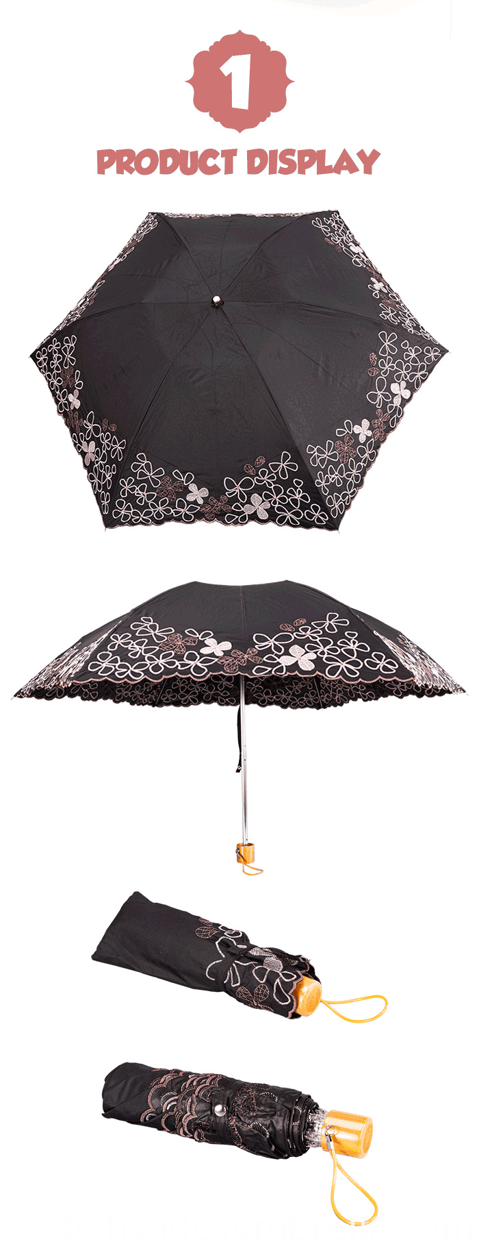 Leichter Damen S Taschenschirm Lightweight Women S Folding Umbrella